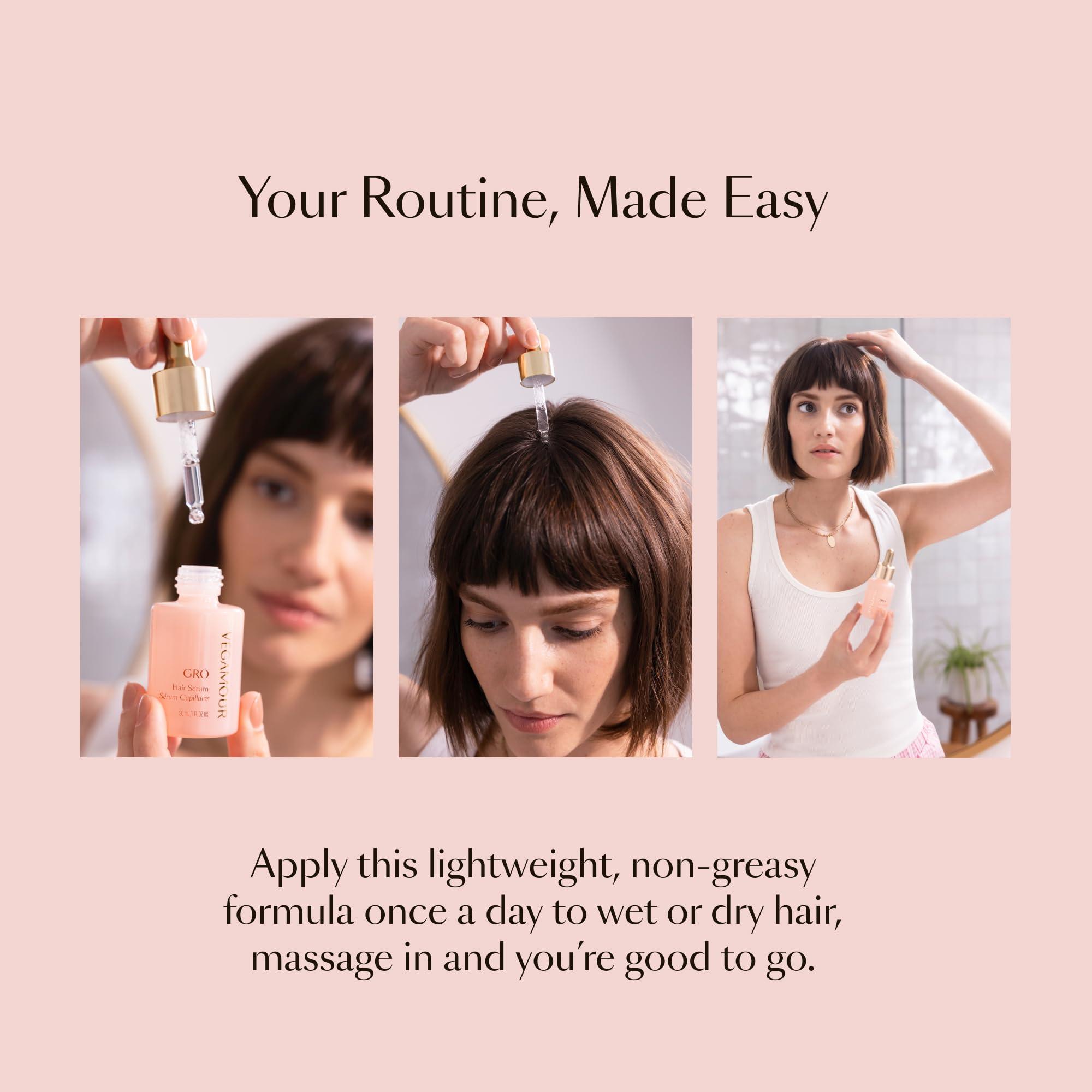 VEGAMOUR GRO Serum cabello más resiliente, aspecto saludable diario