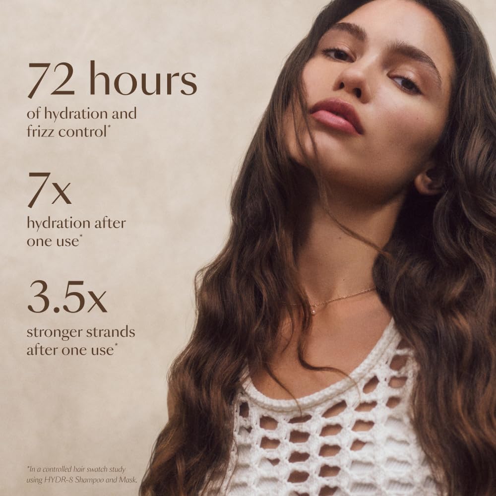 Aplicación de HYDR-8, textura cremosa para cabello suave