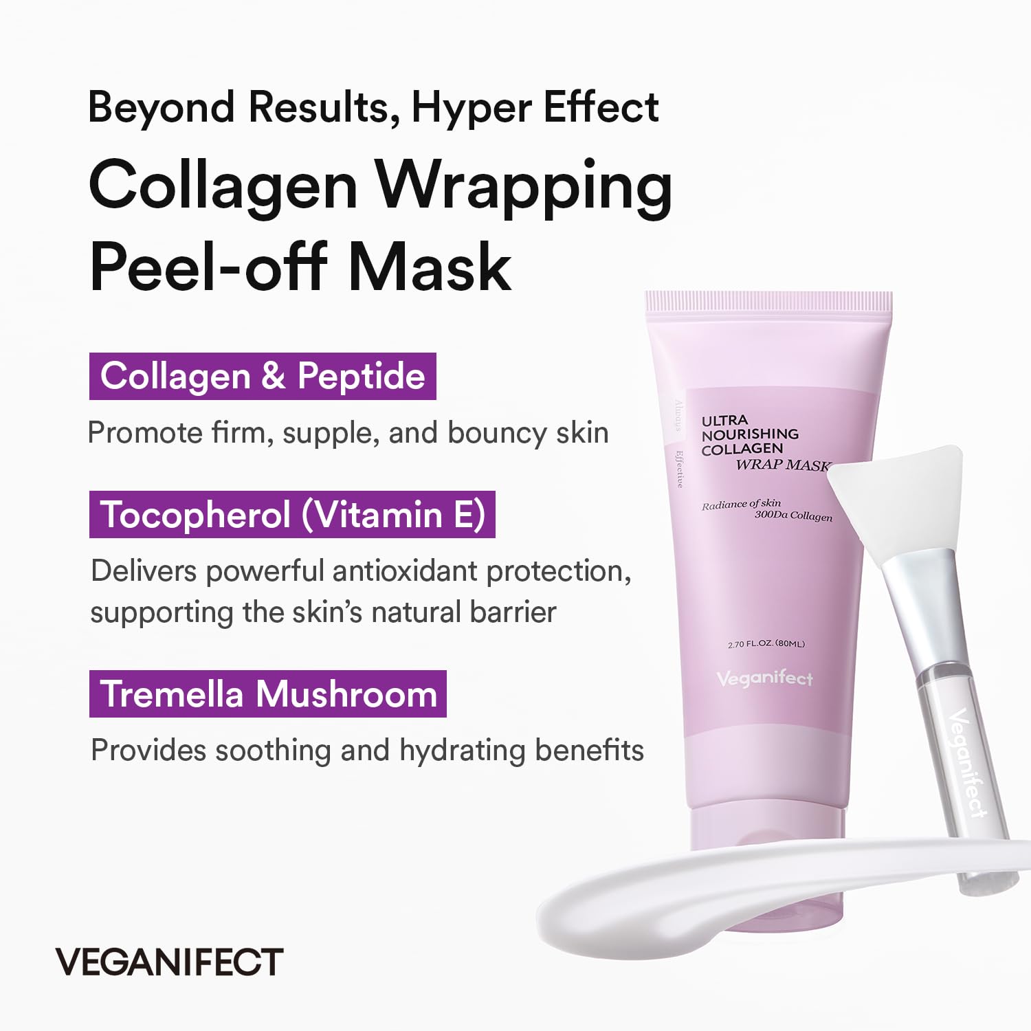 VEGANIFECT aplicación suave en piel con textura cremosa