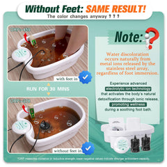 Veicomtech: agua descolorida durante la sesión de detox.