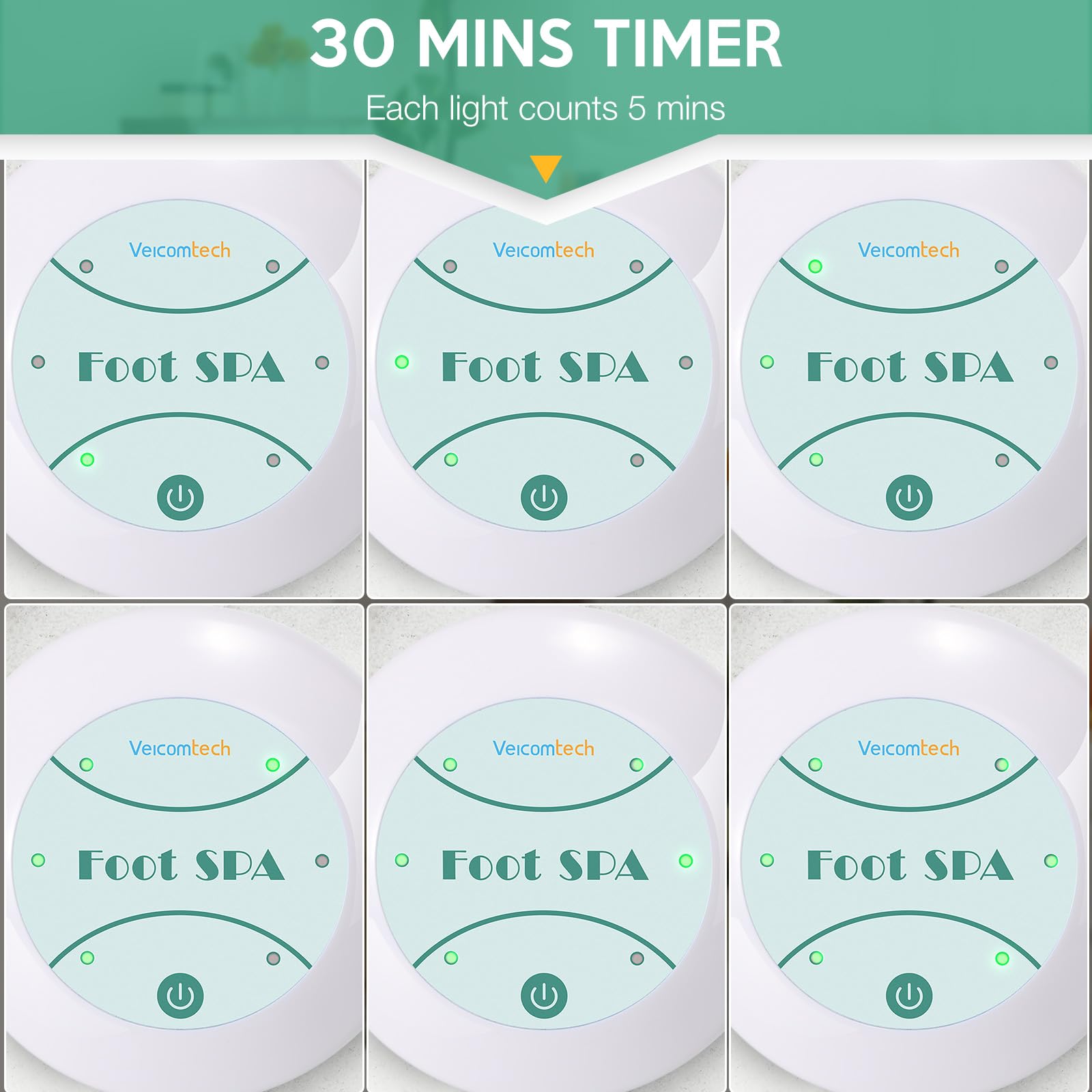 Veicomtech: interfaz simple con temporizador de 30 minutos.
