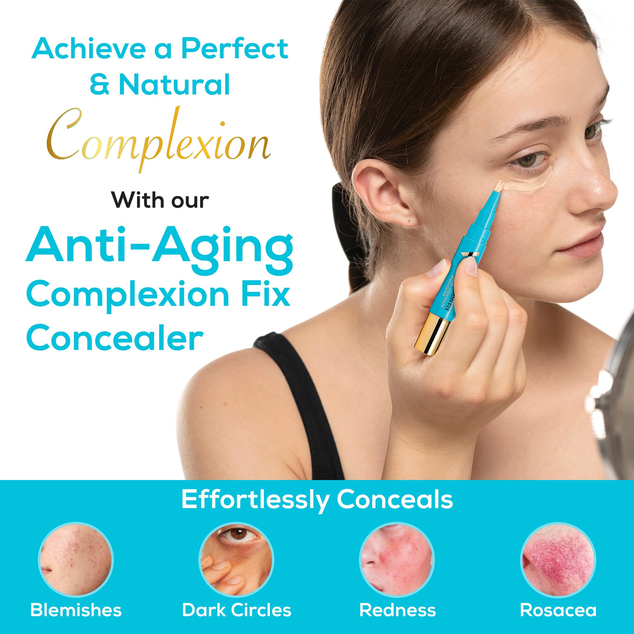 Veil Cosmetics Concealer Pen – Hydratation instantanée pour peau fraîche et lumineuse