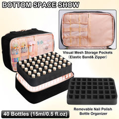 Veirdro organizador de uñas, doble capa inferior para esmaltes.