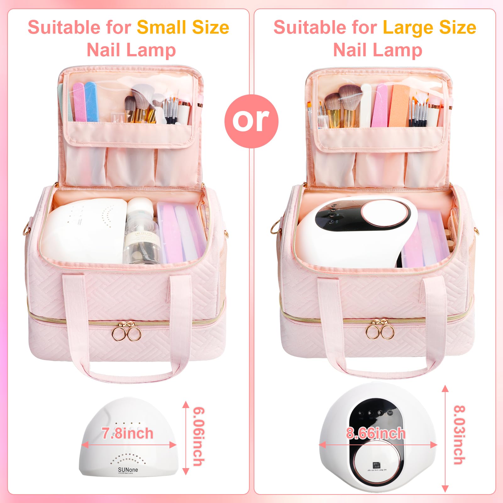 Veirdro organizador-viaje-uñas para uso práctico en desplazamientos.
