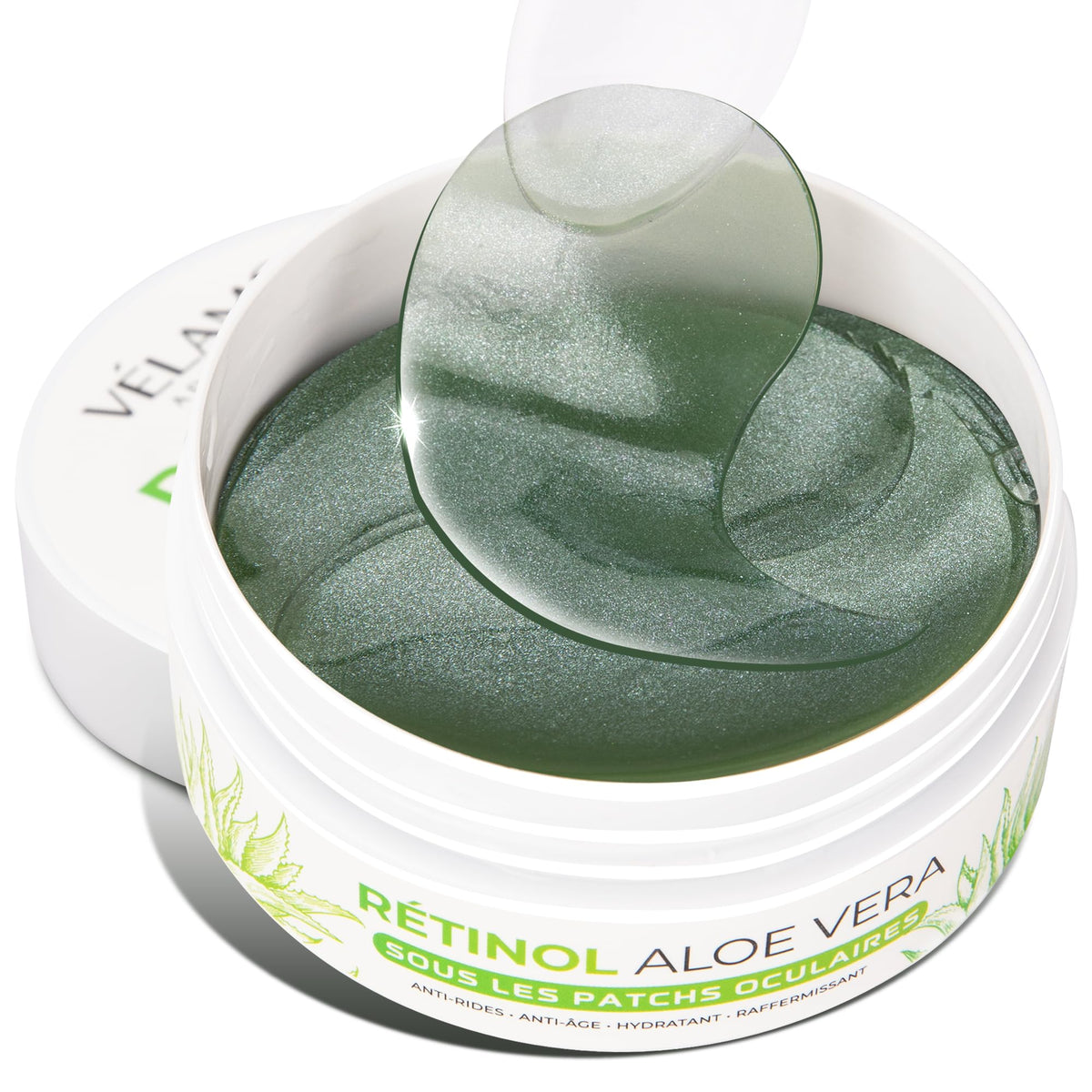 VELAMO ADVANCED parches ojos aloe-retinol para ojeras más brillantes.
