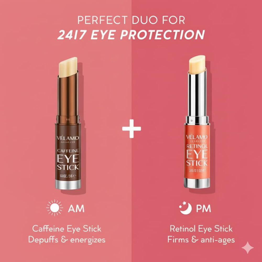 VELAMO ADVANCED Retinol Eye Stick, aplicación rápida sin desorden para rutina de noche