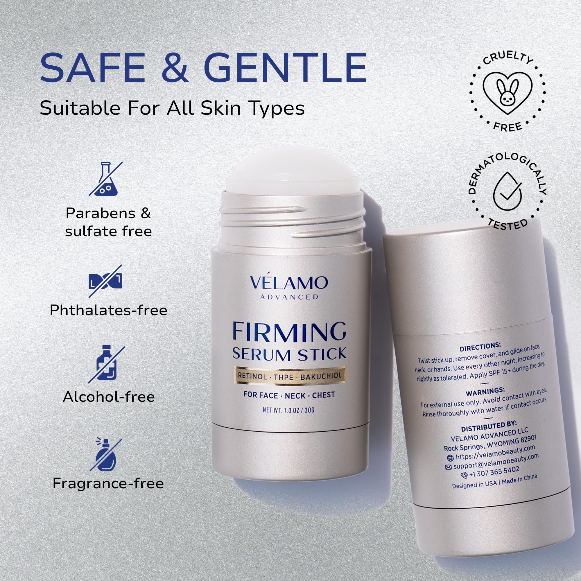Velamo Advanced Serum Stick, Bakuchiol como ingrediente clave para cuidado