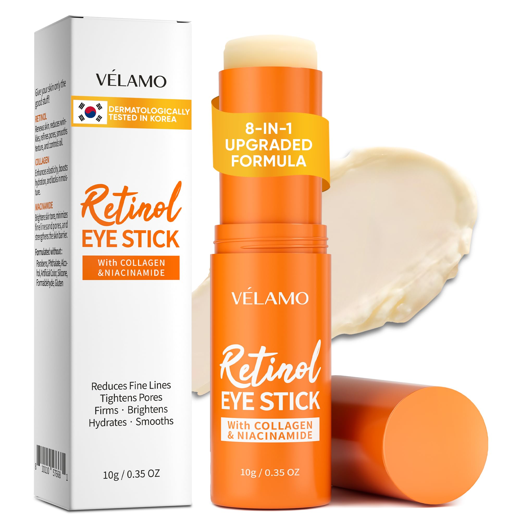 VELAMO ADVANCED stylo yeux retinol emballage élégant pour déplacement