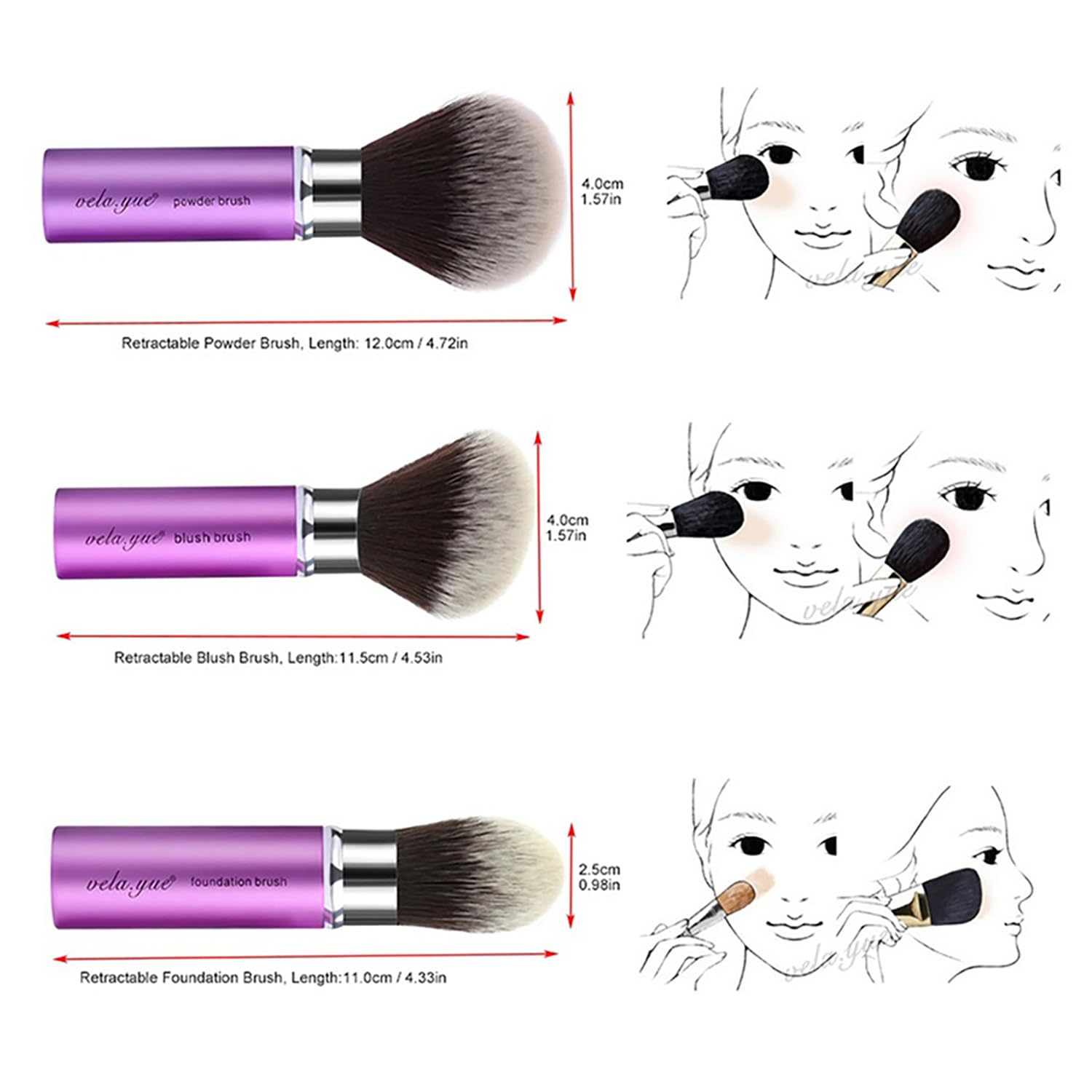 Vela.Yue ideal para retoques precisos en cualquier rutina de belleza.