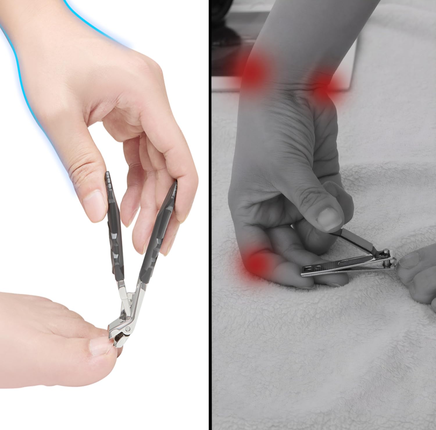 Velkomin recoge desechos con recogedor de uñas para limpieza rápida.
