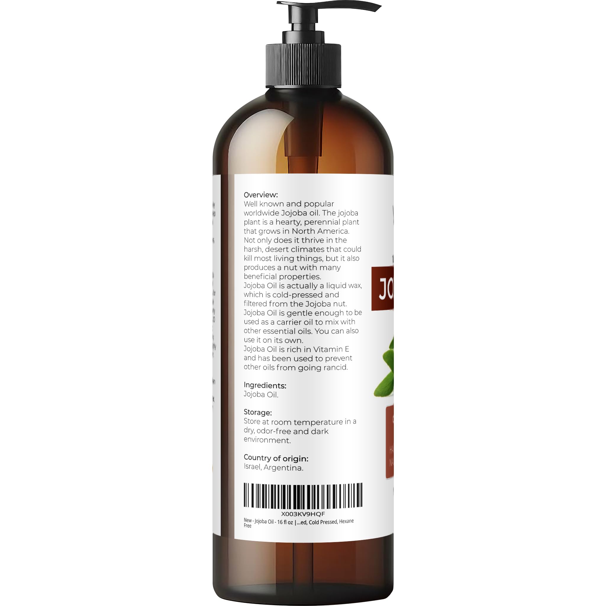 Velona aceite de jojoba: gotas en la palma de la mano