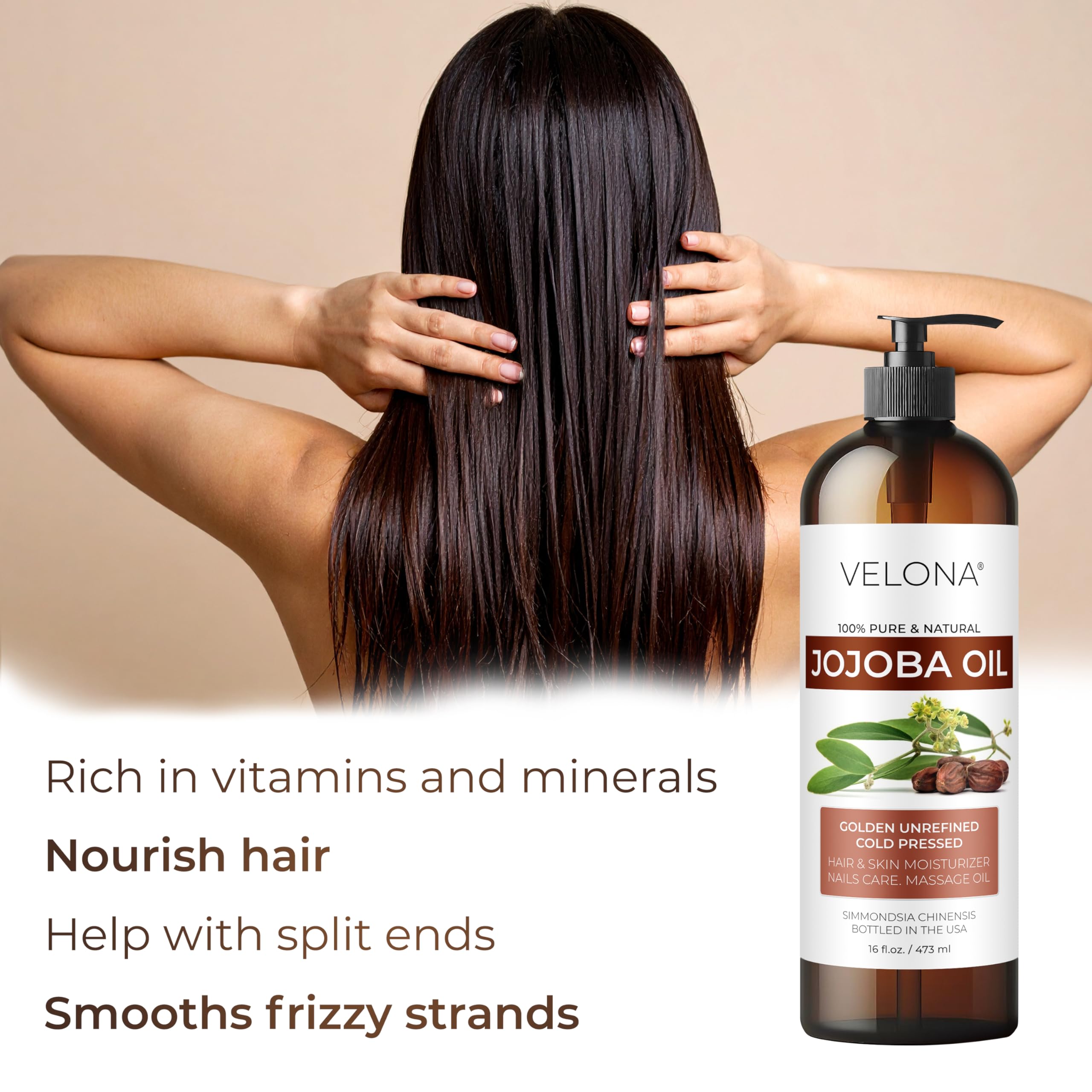 Velona aceite de jojoba: rostro desmaquillado suavemente
