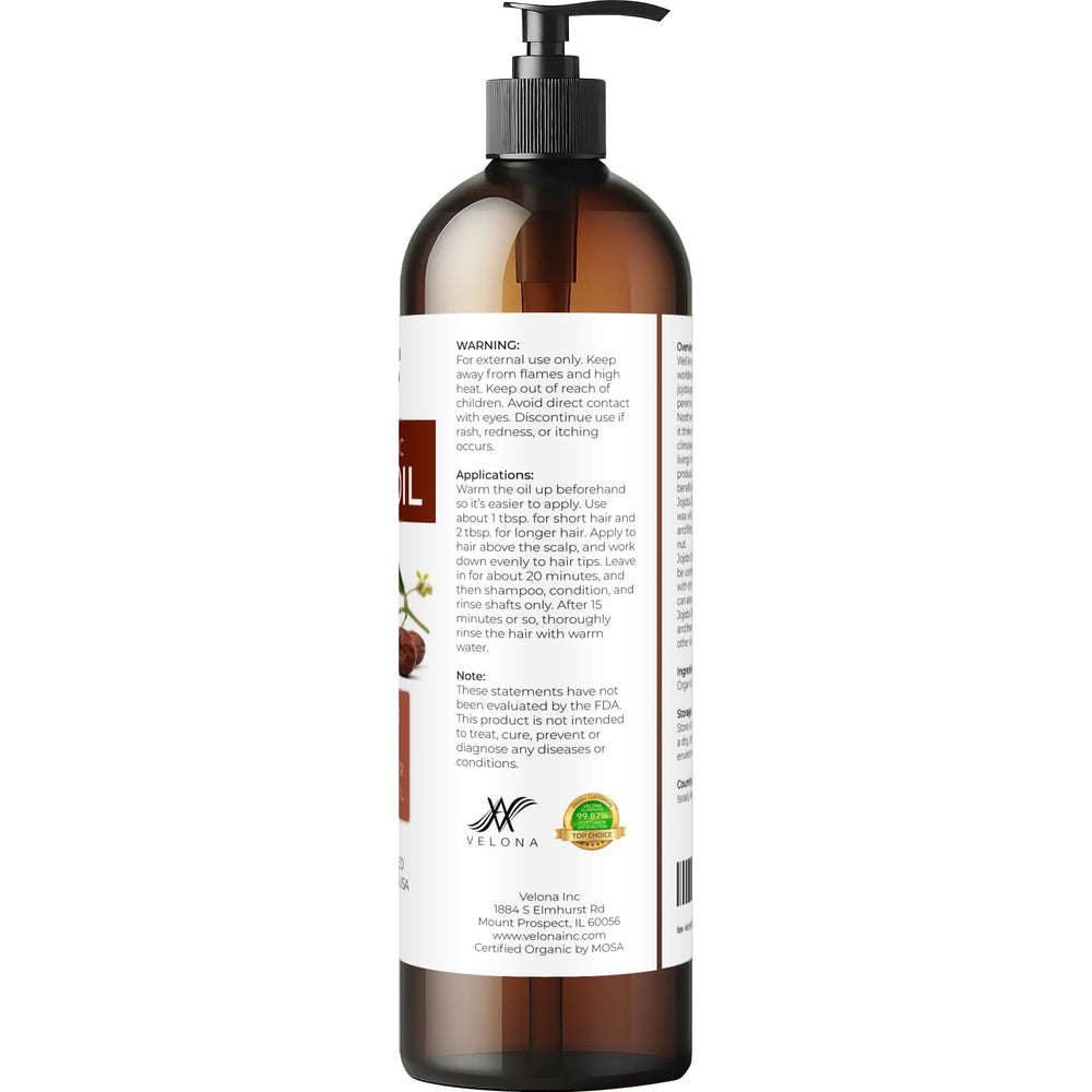 Velona aceite de jojoba para uñas y cutículas, fortalecimiento suave