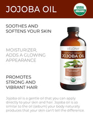 Velona aceite de jojoba para uso facial suave y nutritivo