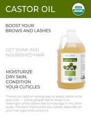 Velona aceite ricino para cabello, aporta brillo e hidratación.