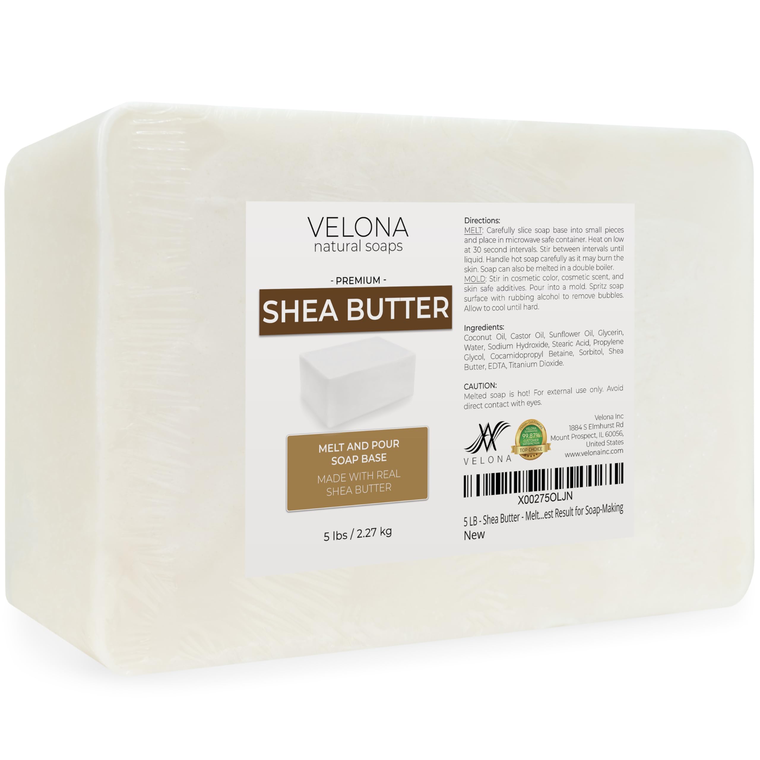 Velona: base hidratante para jabones nutritivos con manteca de karité.