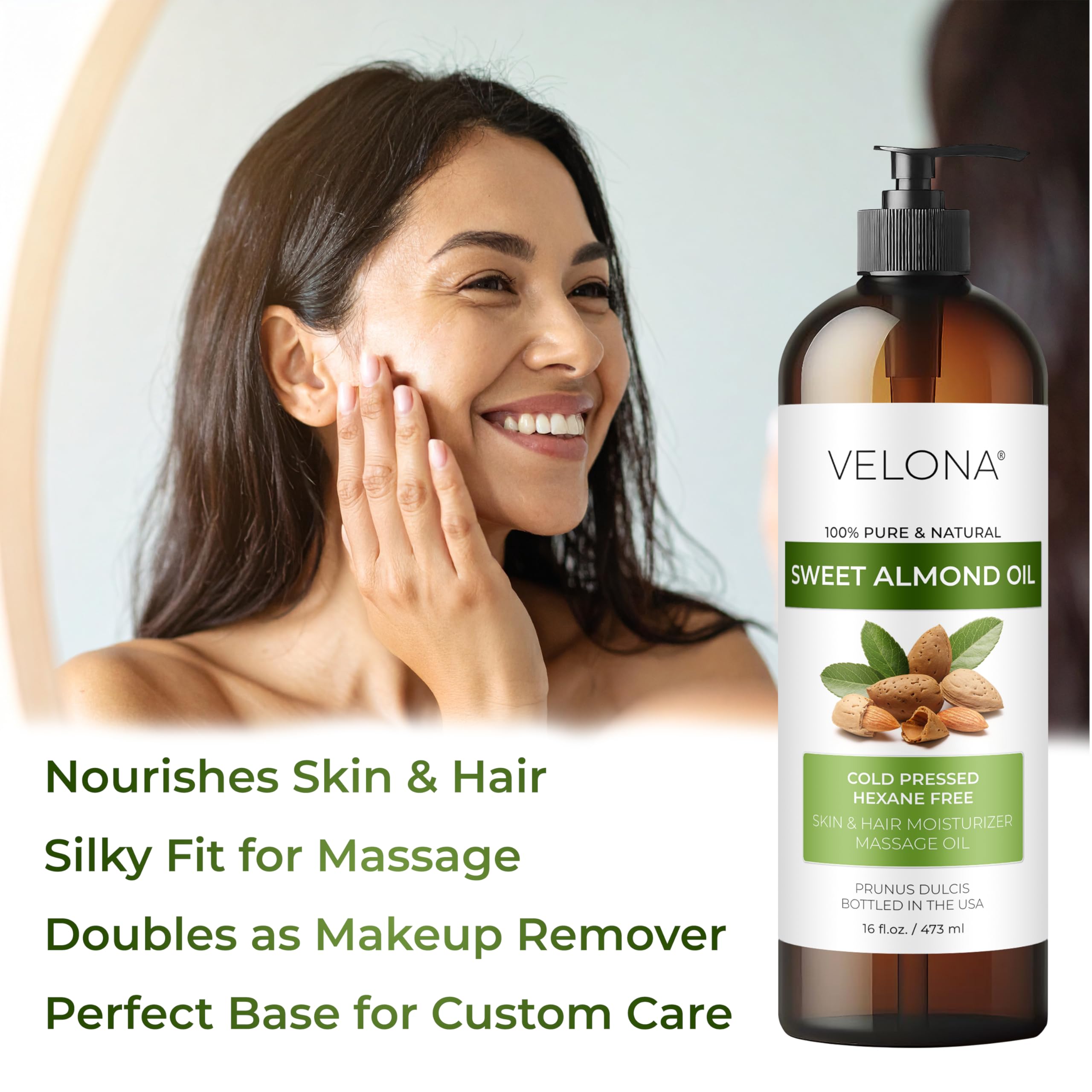 Velona Huile d'Amande Douce - démaquillage léger et efficace
