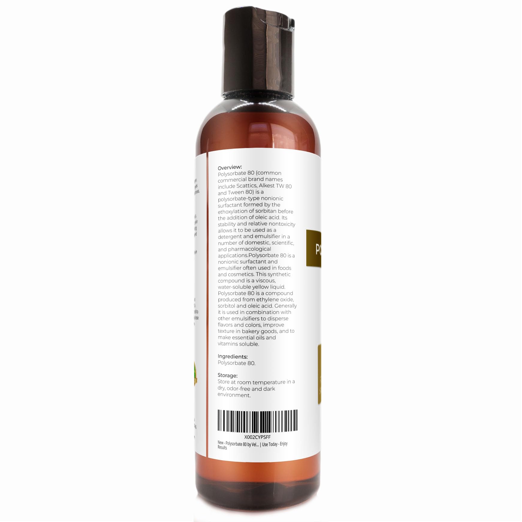 Textura cremosa conseguida con Velona Polysorbate 80 en formulaciones.