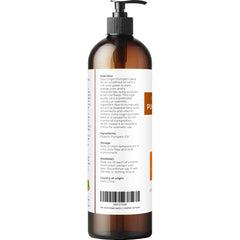 Velona pumpkin seed oil label closeup shows organic, unrefined quality.
