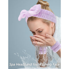 VELSCRUN bandana maquillaje facial, mantiene el cabello alejado durante la limpieza.