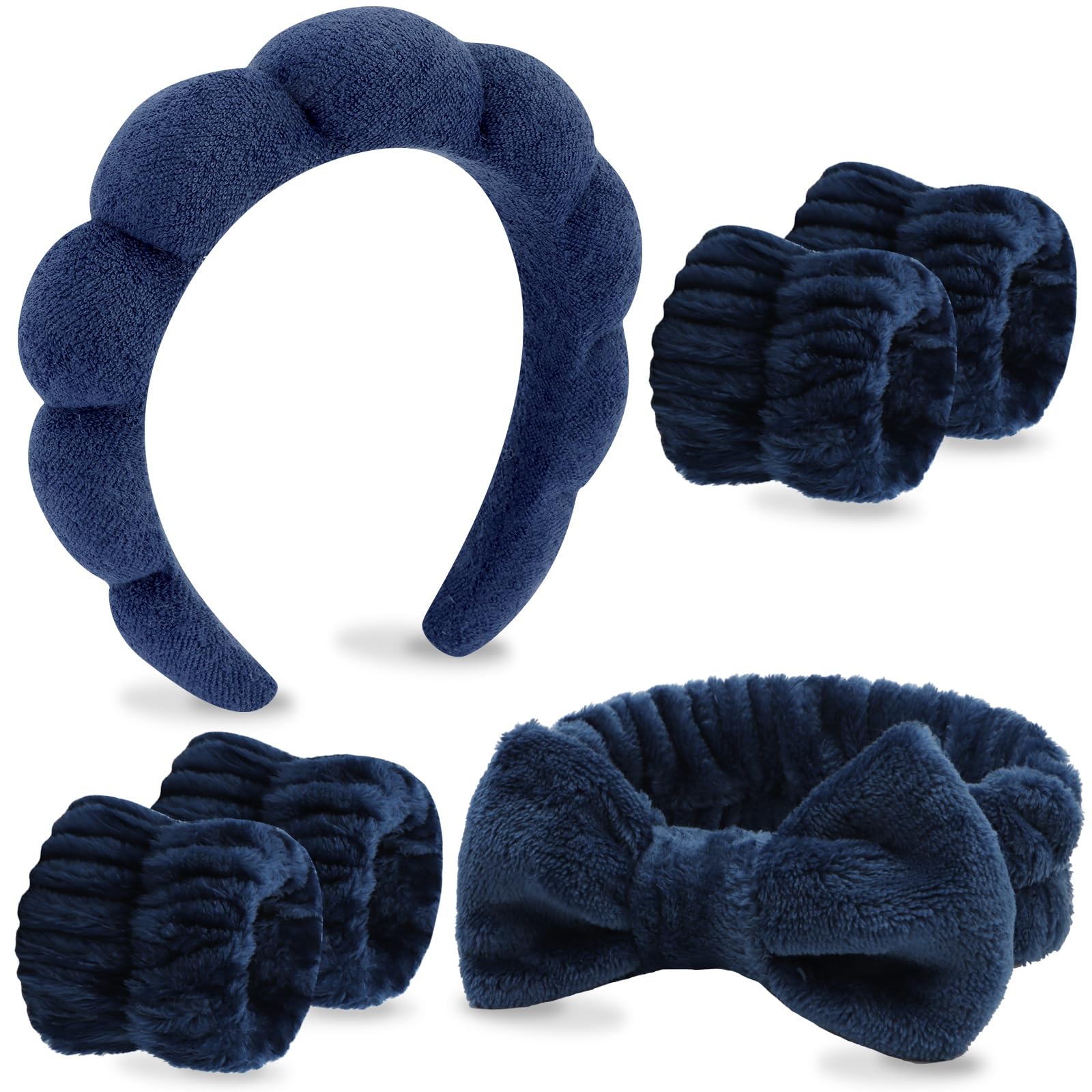 VELSCRUN diadema spa para mantener el cabello fuera del rostro durante el lavado facial