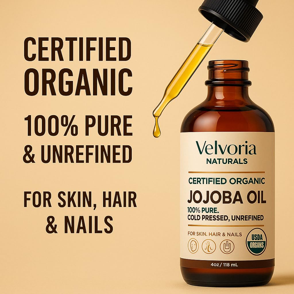 Uso en uñas y cutículas con aceite de jojoba Velvoria Naturals