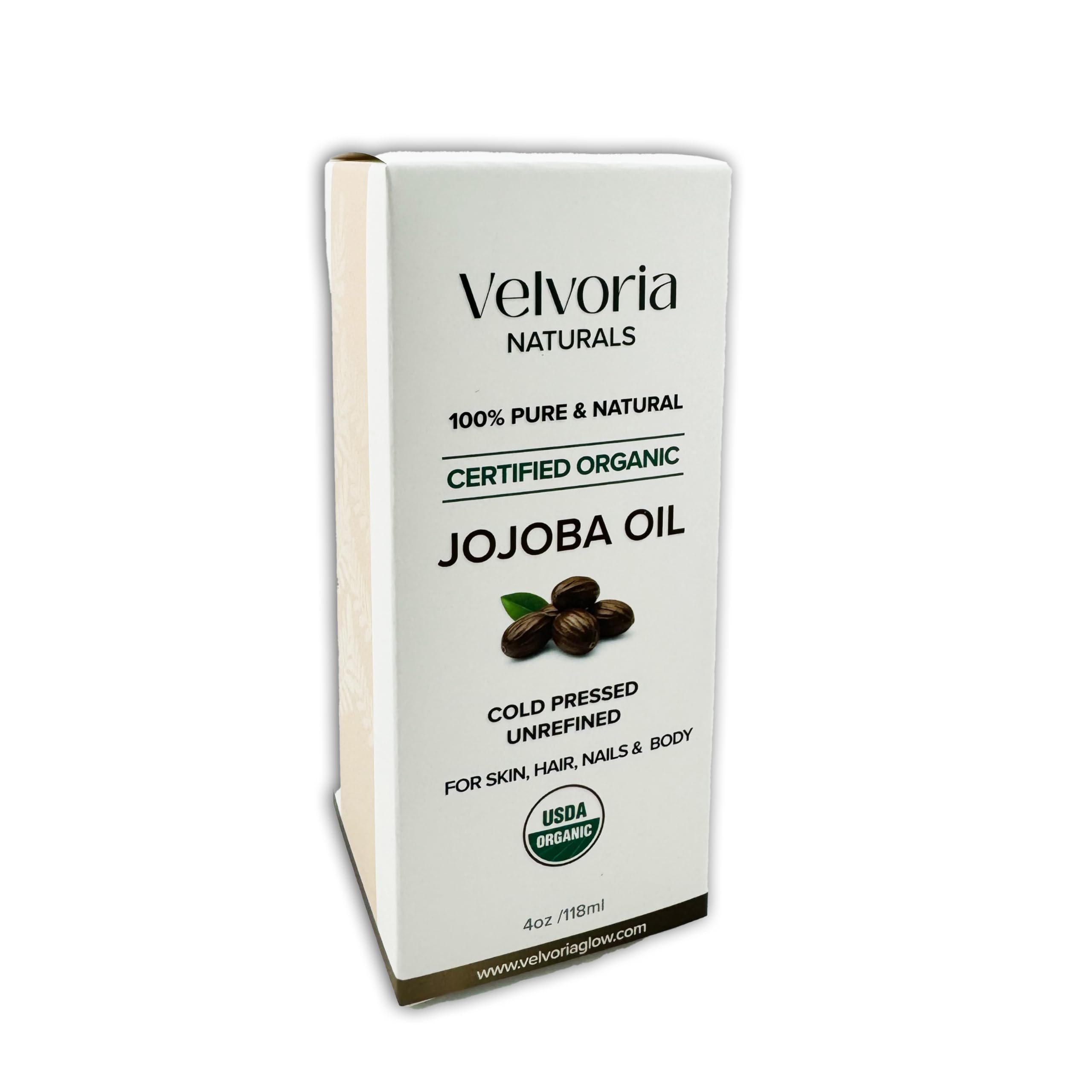 Envase premium Velvoria Naturals que preserva frescura y potencia