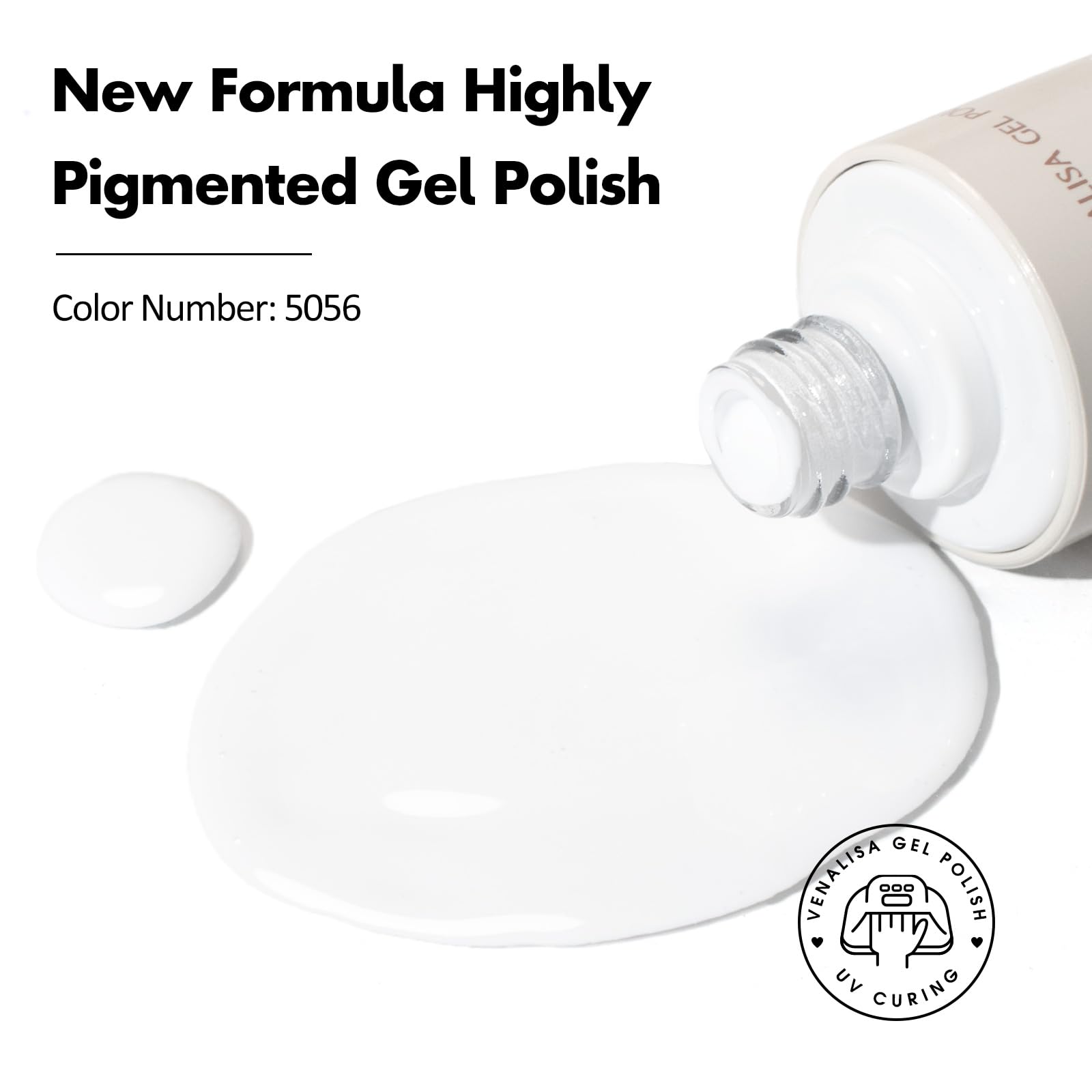 VENALISA gel blanco: aplicación fácil gracias al pincel ovalado.