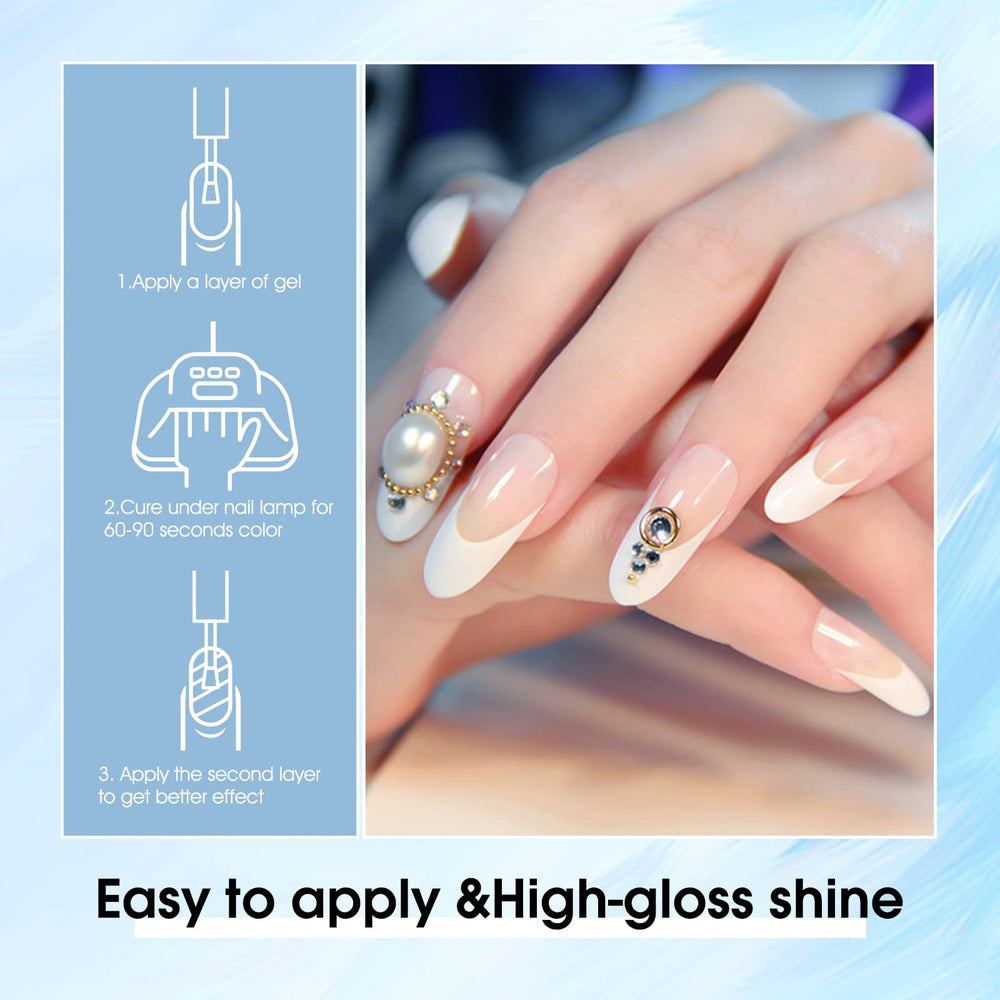 VENALISA gel uñas blanco puro kit de nail art