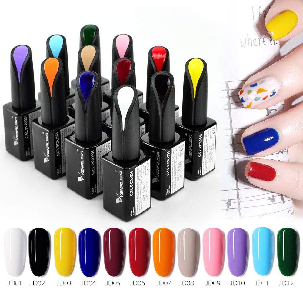Uñas DIY con VENALISA blanco puro para un look limpio.