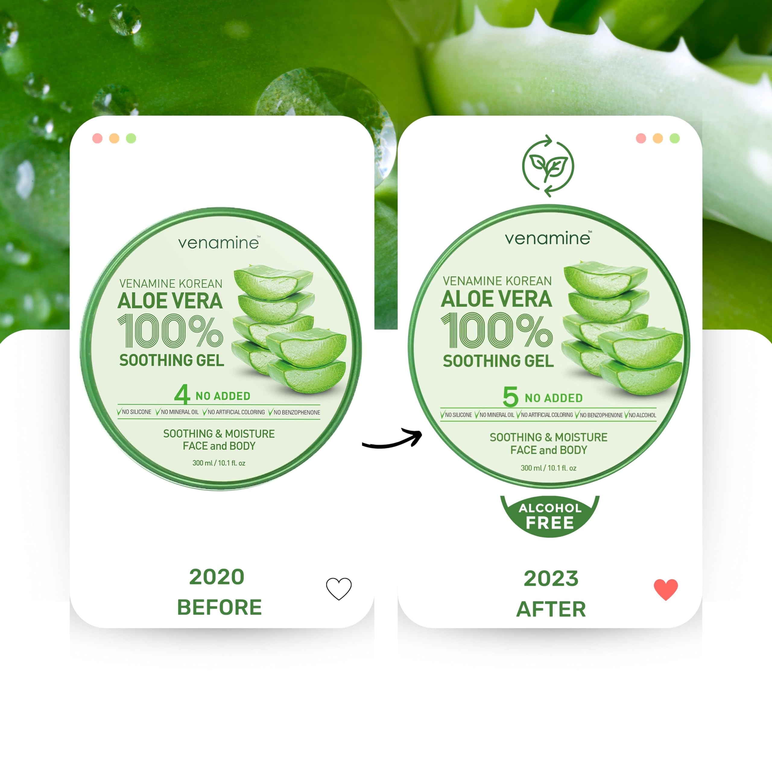Hidratación diaria del cuerpo con VENAMINE aloe vera.