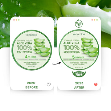 Hidratación diaria del cuerpo con VENAMINE aloe vera.