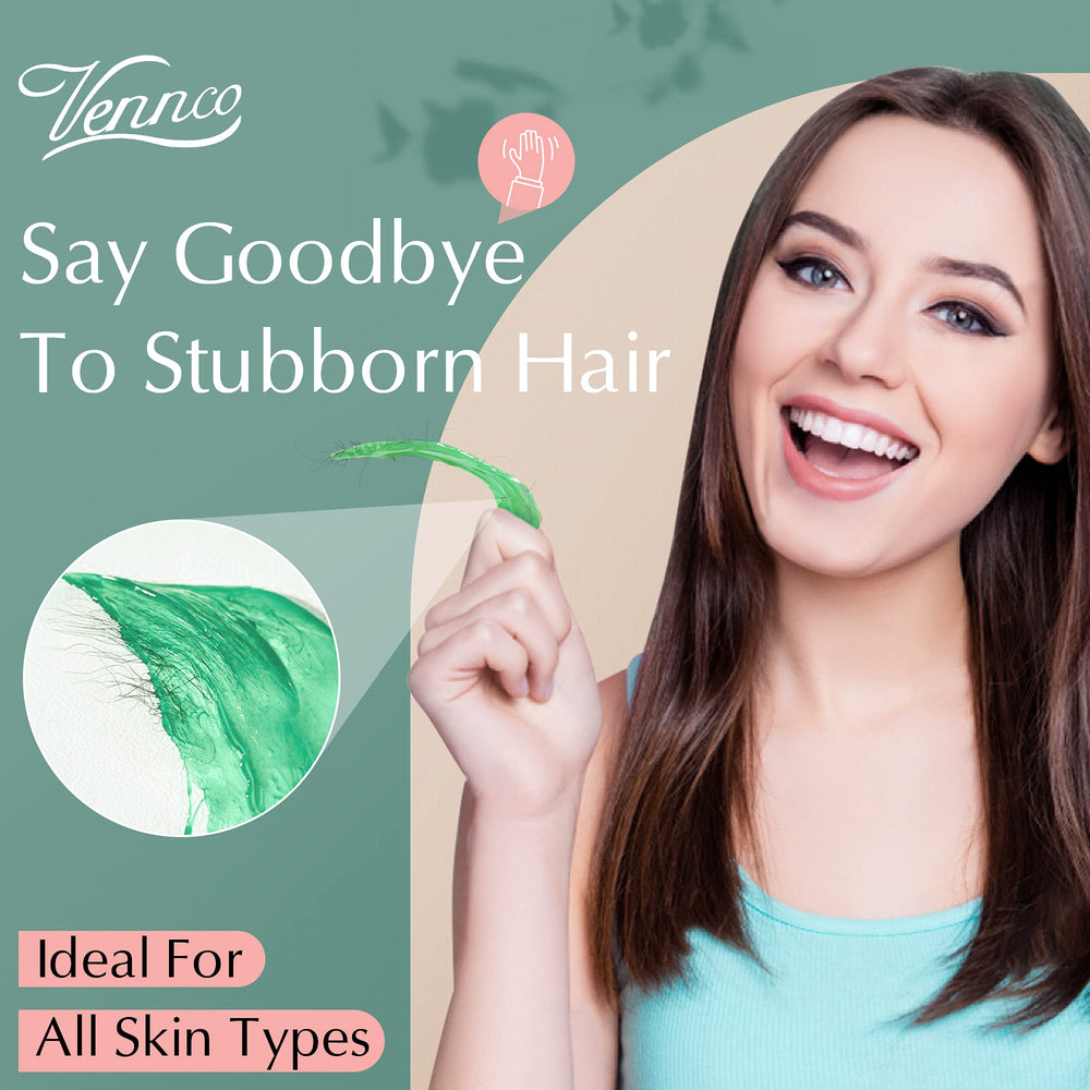Festive green wax beads brighten your routine this season with Vennco.