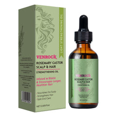 Venrock aceite cabelludo romero: frasco para nutrición diaria.