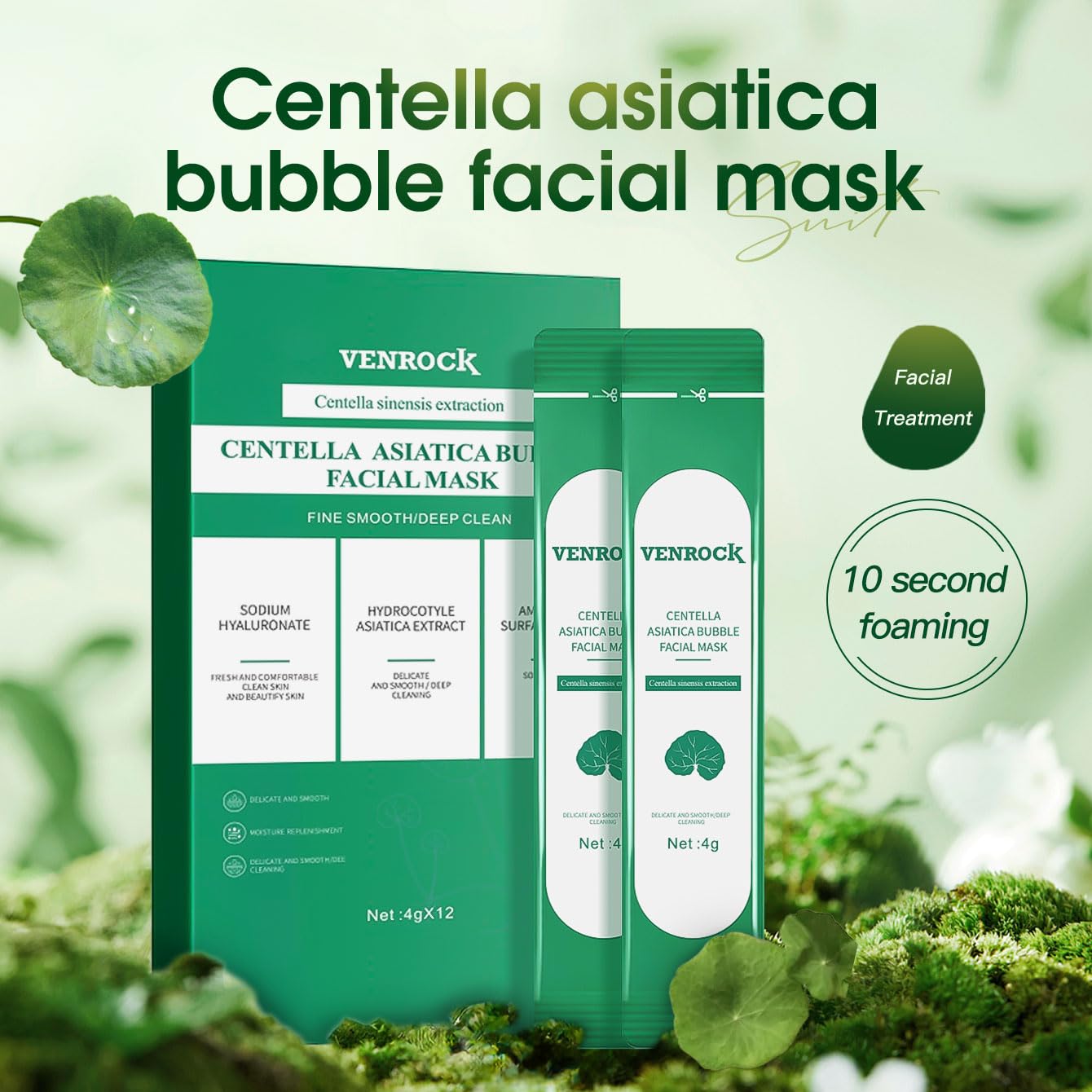 Venrock centella asiática calma la piel durante la aplicación