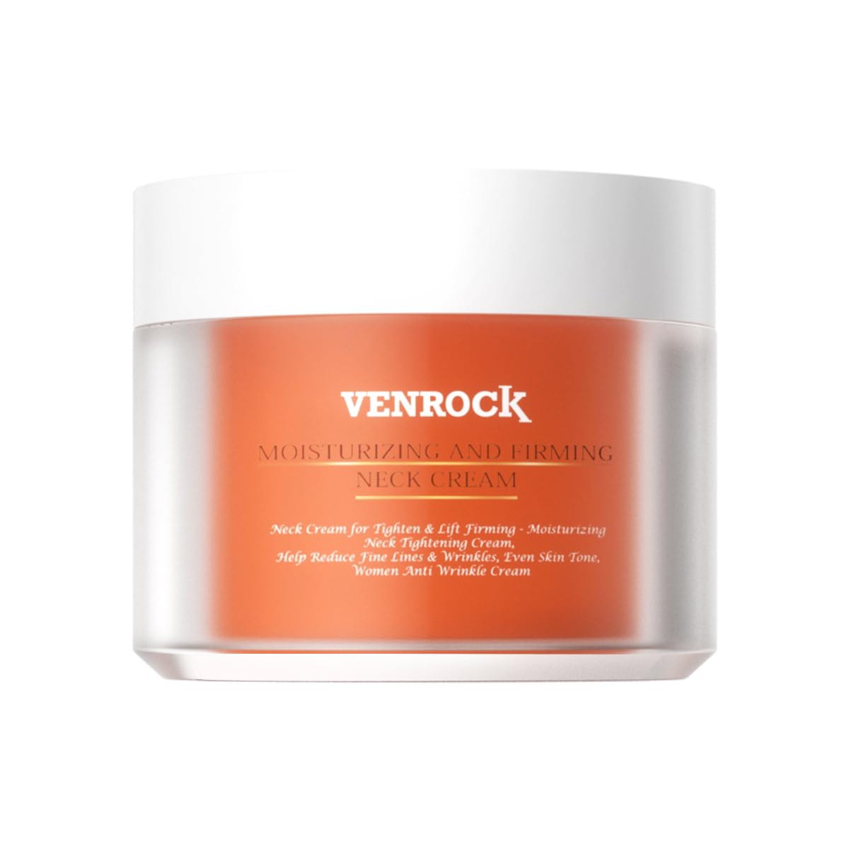 Venrock Crema Cuello Firmante, envase de bote, ayuda a definir el contorno del cuello.