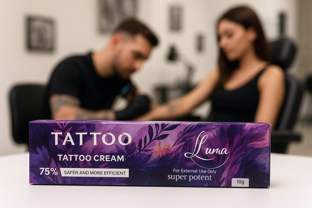Venus Cosmetics crema luna tatuaje, textura cremosa para piel sensible