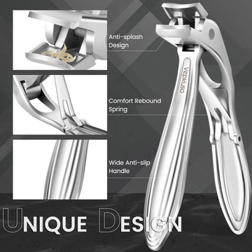 Diseño antisalpicaduras de Vepkuso mantiene la higiene durante la manicura.