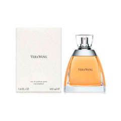 Primer plano del frasco Vera Wang, brillo en el tapón y acabado lujoso.