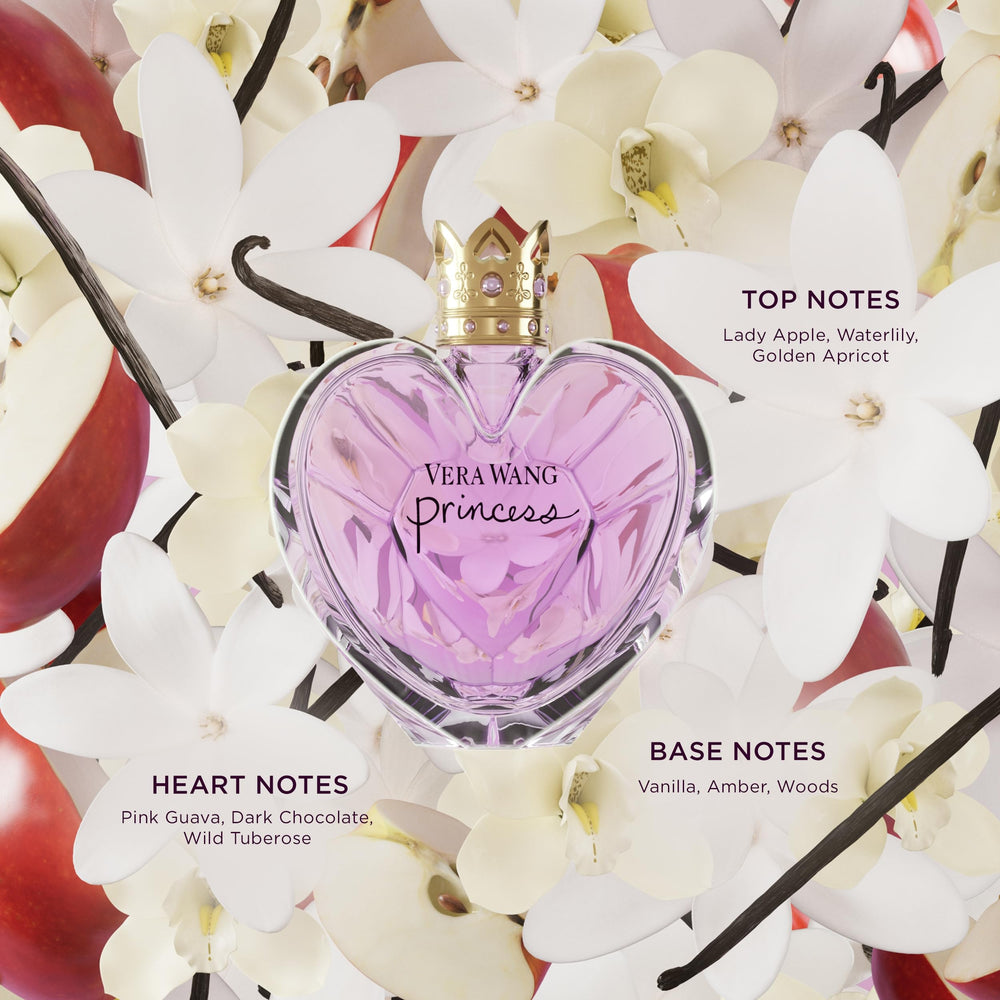 Notas de vainilla y lirio de agua en Vera Wang Princess.