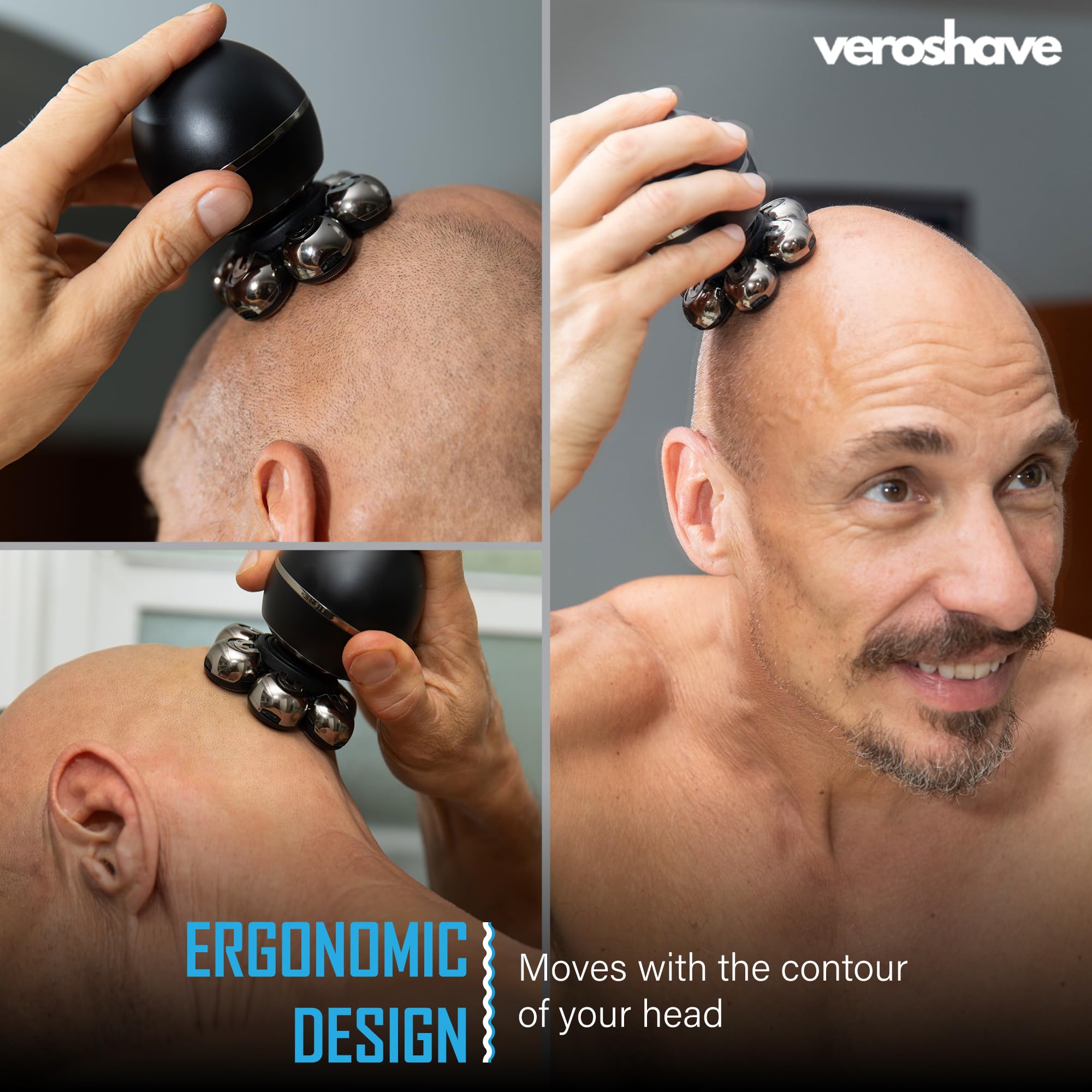 Veroshave afeitado liso de cabeza con acabado profesional