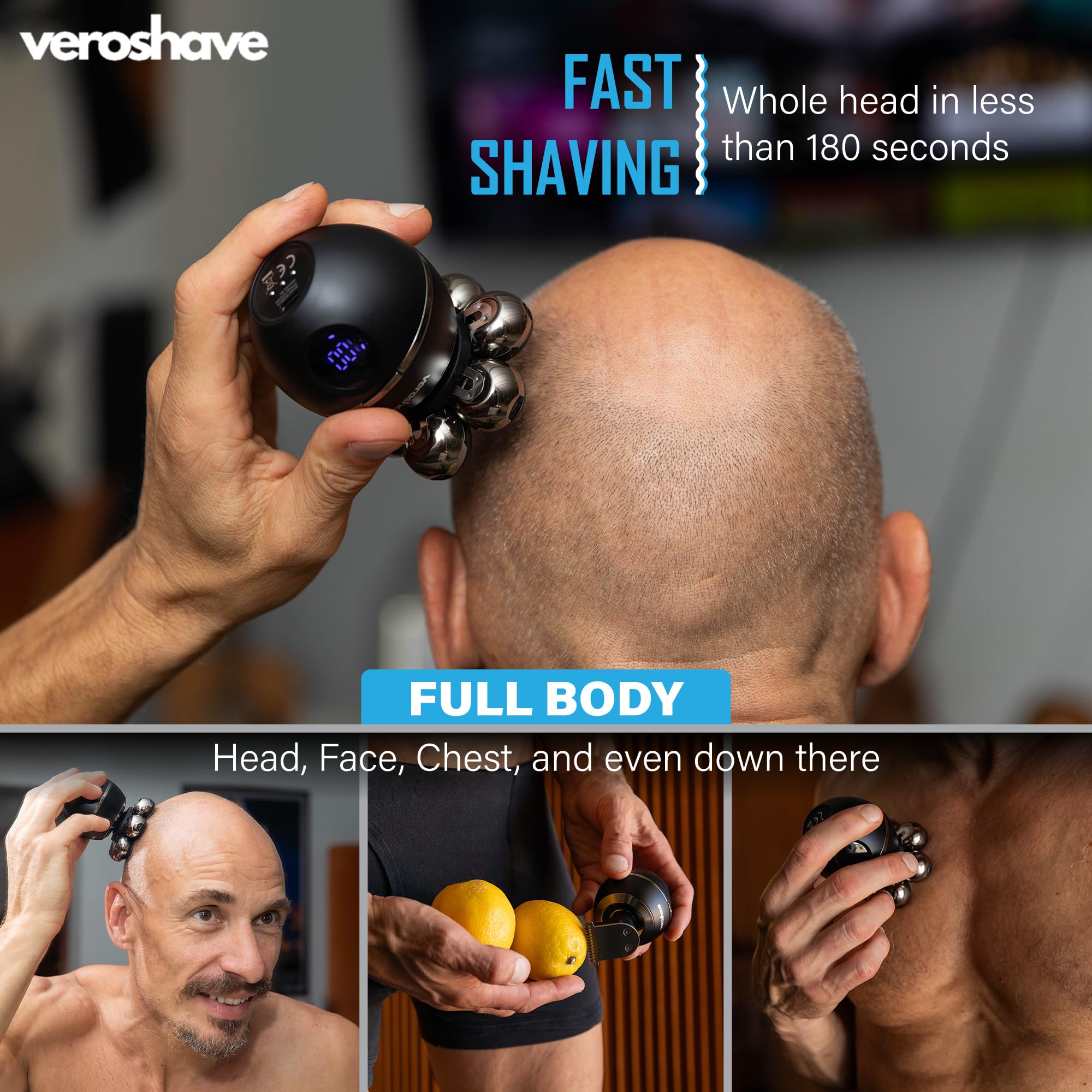 Veroshave limpieza rápida en 20 segundos tras cada uso