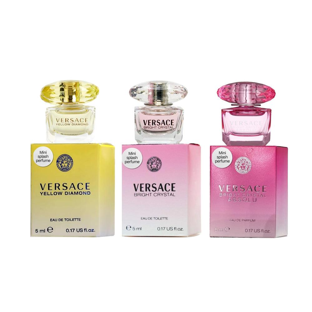Versace Bright Crystal Absolu miniatura de 5 ml para uso nocturno
