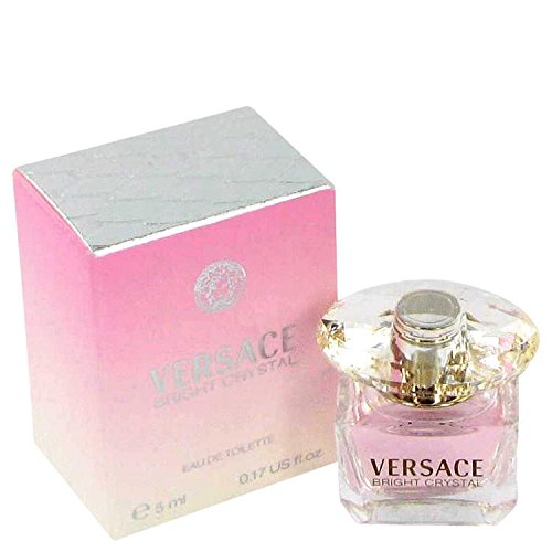 Versace Bright Crystal, frasco de 5 ml, ideal para uso diario y viajes.