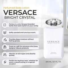 Versace Bright Crystal: aplicación diaria suave para piel hidratada