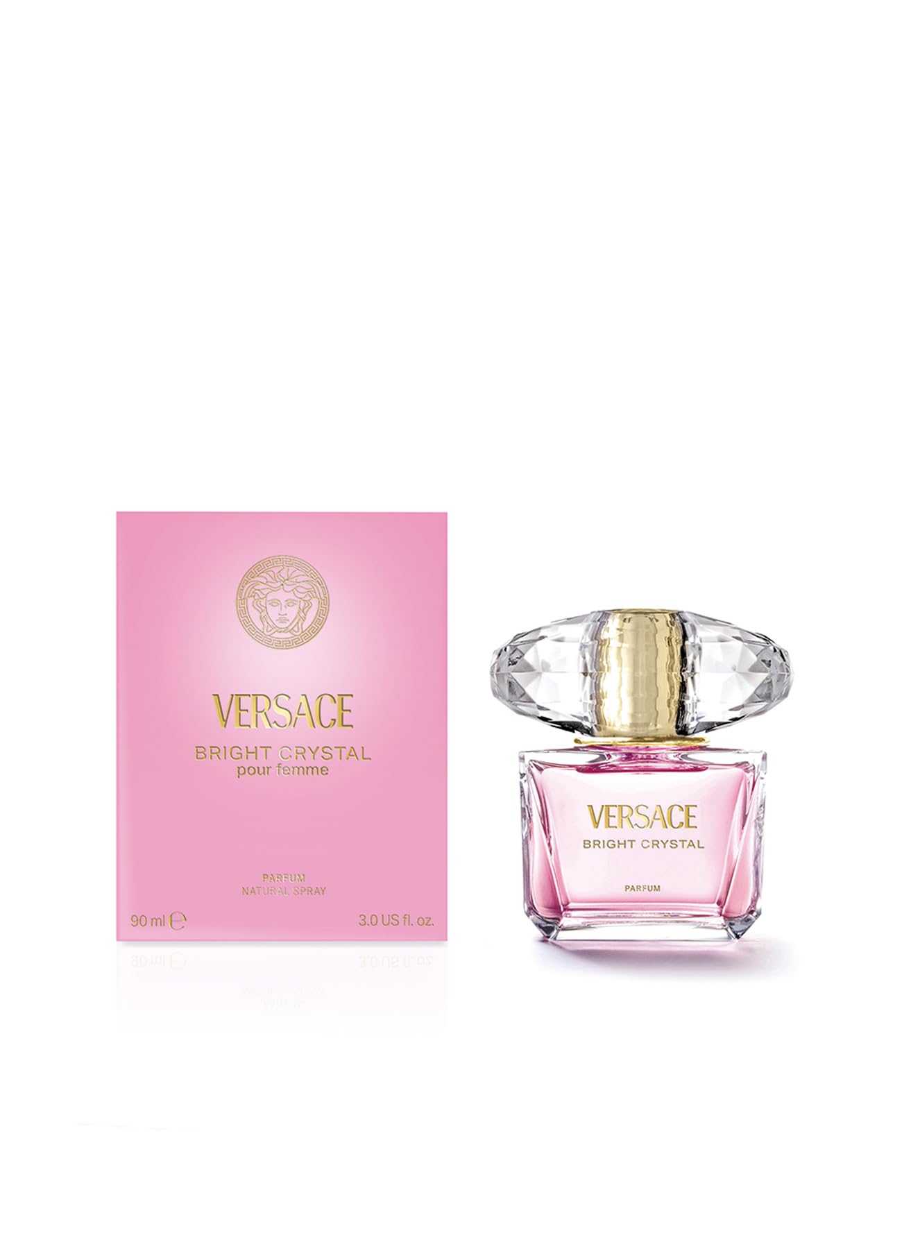 Versace Cristal Brillante: envase reluciente que refleja la luminosidad de la fragancia