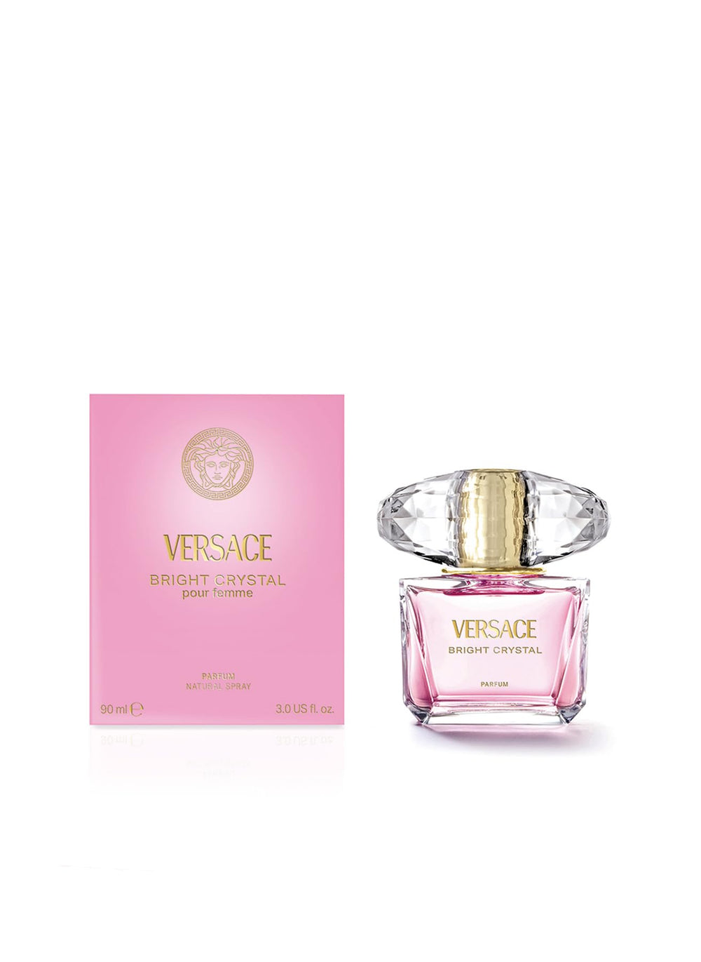 Versace Cristal Brillante: envase reluciente que refleja la luminosidad de la fragancia
