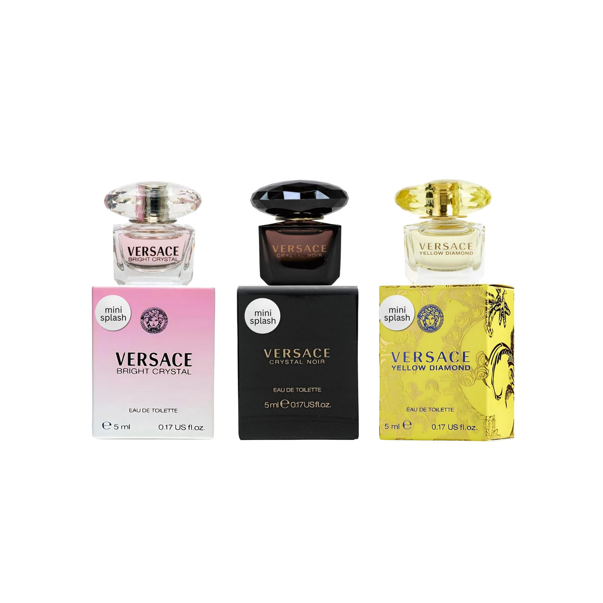 Versace Crystal Noir, edt mini muestra, ideal para llevar en bolso y salir de noche.