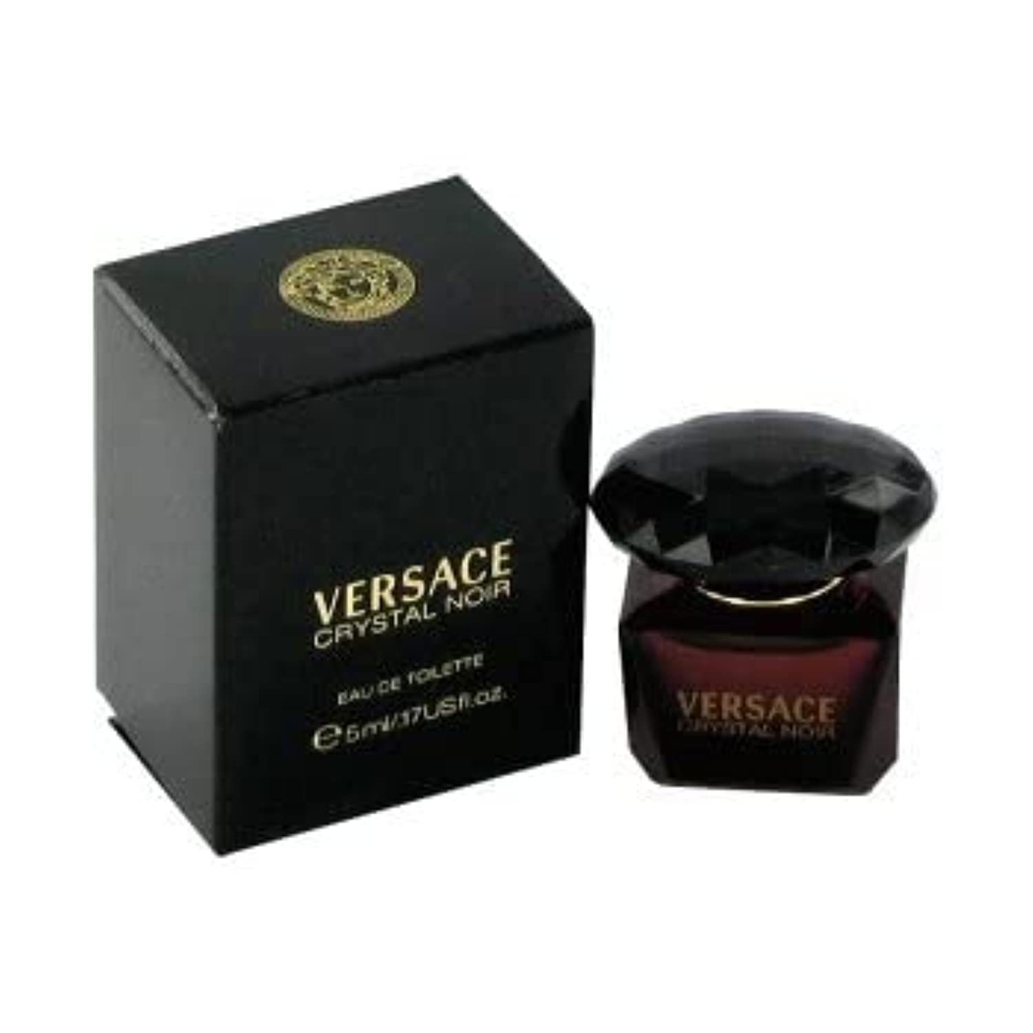 Versace Crystal Noir mini envase fragancia para dama, perfecto para ocasiones especiales