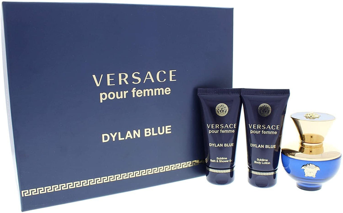 Versace Dylan Blue, caja de regalo elegante para ocasión especial.